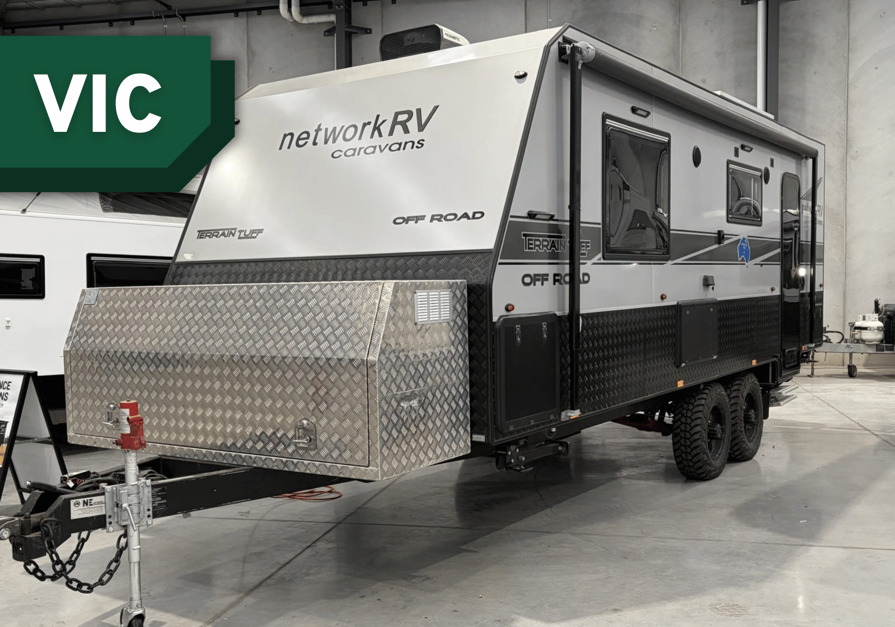 2022 Network RV Caravans Terrain Tuff 21’6 Rear Club Couples